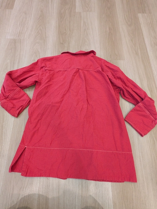 Free People Arlo Red Plaid Set Button Blouse And Mini Dress Size S - Picture 9 of 14